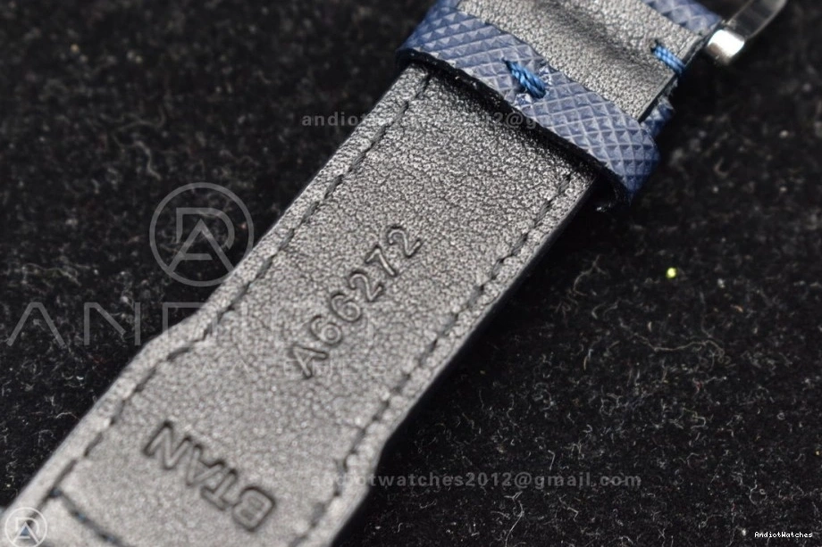 Leather Edition Strap Pilot on 1004 Dial Youthful Chrono Hand SS AZF Orange Blue 1:1 Best Blue A 0130